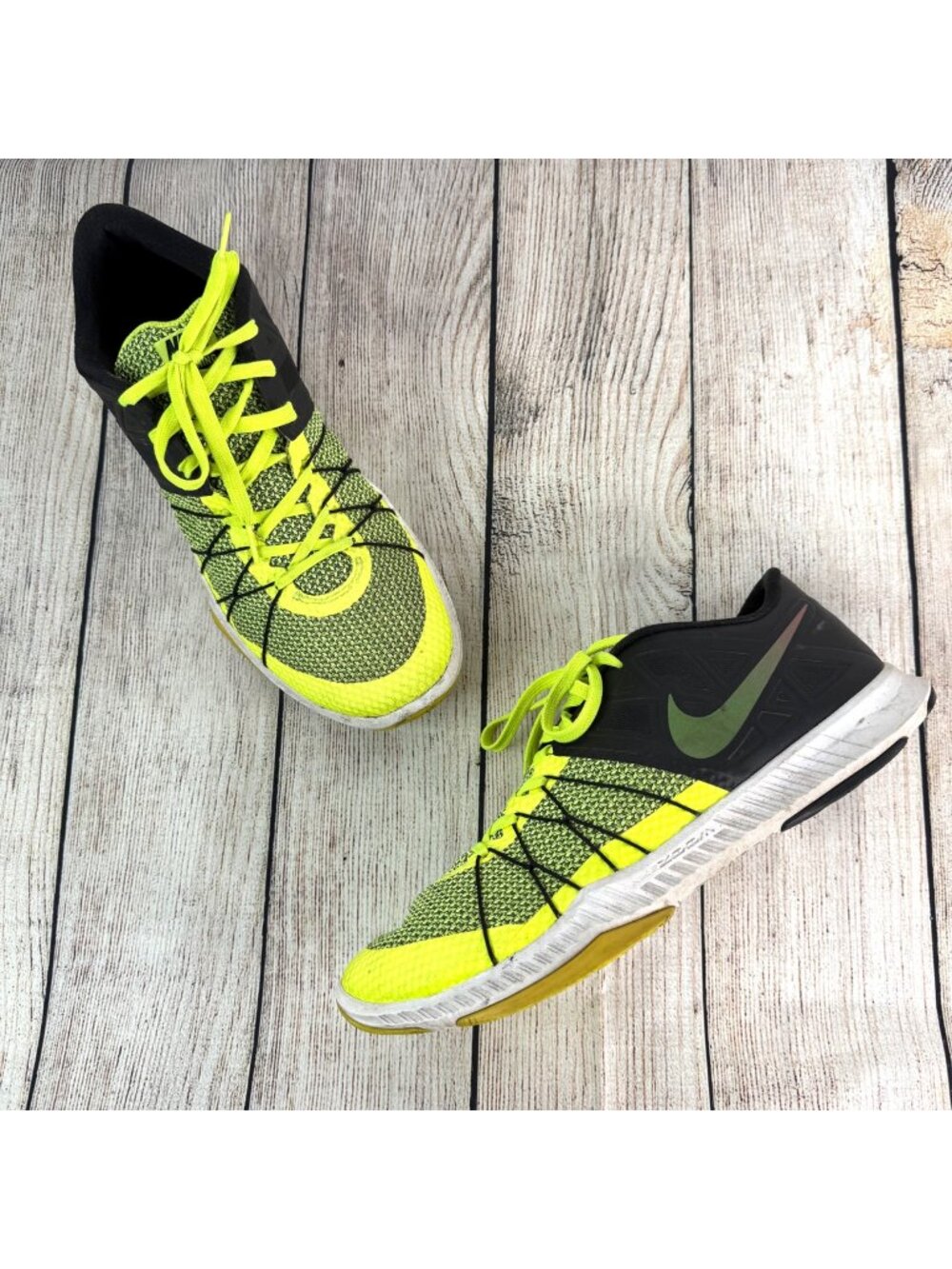 Nike Mens Zoom Train Incredibly Fast Training Shoes Neon Volt Green Black Sz 12